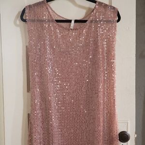 LC Lauren Conrad Sequin Shift Dress